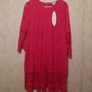 J. Gee Red Lace Dress